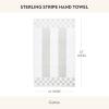 MACKENZIE-CHILDS Hand Towel, Cute Decorative Hand Towel for Bathroom and Kitchen, Rainbow Micro Check(Sterling Stripe)