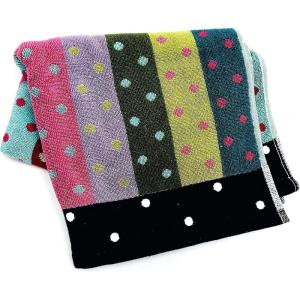 MACKENZIE-CHILDS Hand Towel, Cute Decorative Hand Towel for Bathroom and Kitchen, Rainbow Micro Check(Stripe and Dot Confetti)