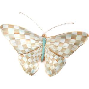 MACKENZIE-CHILDS Parchment Check Butterfly Wall Decoration, Hanging Butterfly Decorations