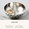 MACKENZIE-CHILDS Trinket Dish, Decorative Bowl and Ring Holder for Storage and Display, Black-and-White Celebrate