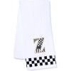 MACKENZIE-CHILDS Monogram Cotton Hand Towel, Cute Black-and-White Decorative Monogrammed Hand Towel for Bathroom or Kitchen, T(Z)