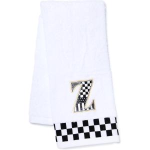 MACKENZIE-CHILDS Monogram Cotton Hand Towel, Cute Black-and-White Decorative Monogrammed Hand Towel for Bathroom or Kitchen, T(Z)