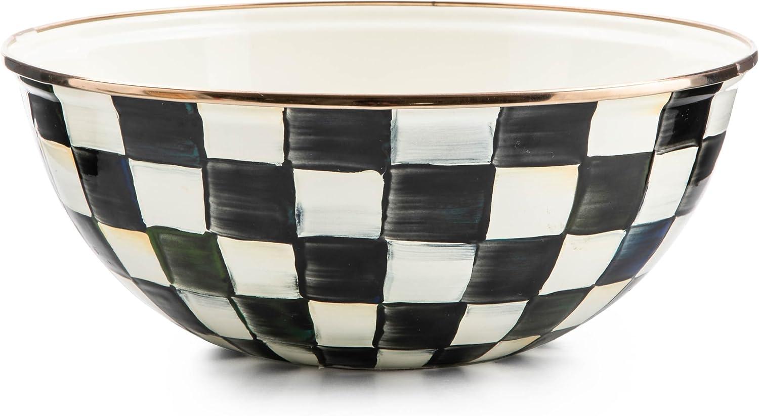 image:imageMACKENZIECHILDS Everyday Bowl Serving Bowl for Entertaining Small PurpleandWhite Violet CheckCourtly Check