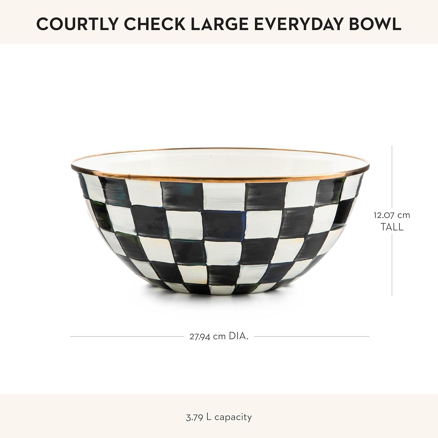 image:imageMACKENZIECHILDS Everyday Bowl Serving Bowl for Entertaining Small PurpleandWhite Violet CheckCourtly Check
