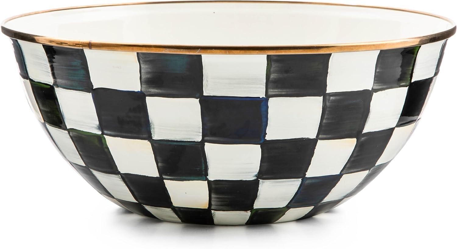 image:imageMACKENZIECHILDS Everyday Bowl Serving Bowl for Entertaining Small PurpleandWhite Violet CheckCourtly Check