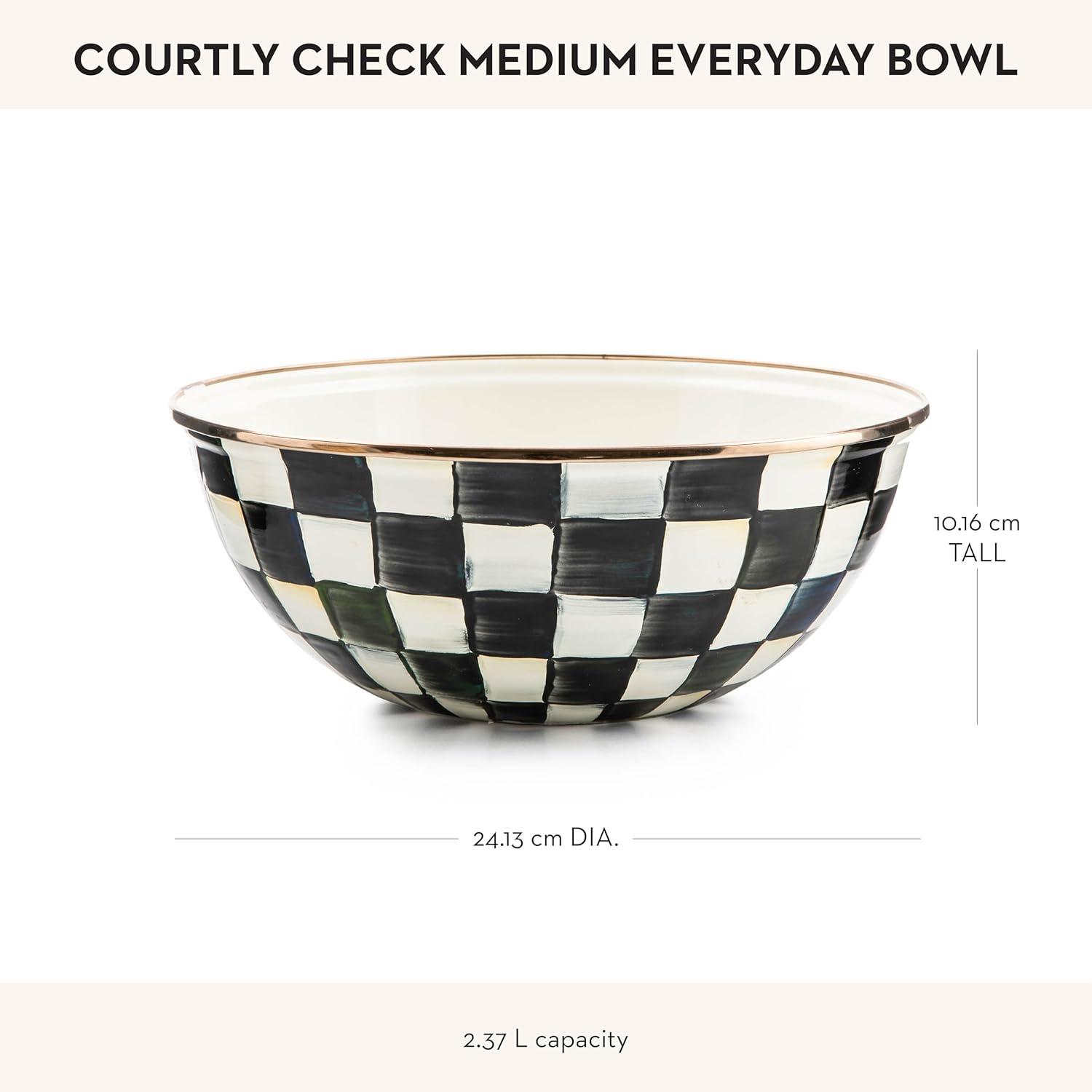 image:imageMACKENZIECHILDS Everyday Bowl Serving Bowl for Entertaining Small PurpleandWhite Violet CheckCourtly Check