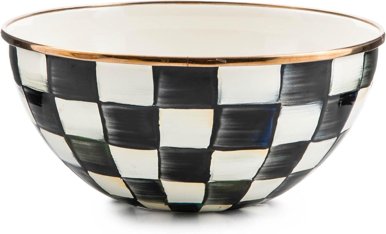 image:imageMACKENZIECHILDS Everyday Bowl Serving Bowl for Entertaining Small PurpleandWhite Violet CheckCourtly Check