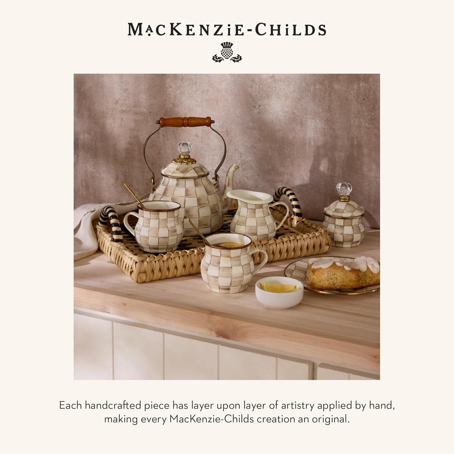 image:imageMACKENZIECHILDS Everyday Bowl Serving Bowl for Entertaining Small PurpleandWhite Violet CheckMocha Check