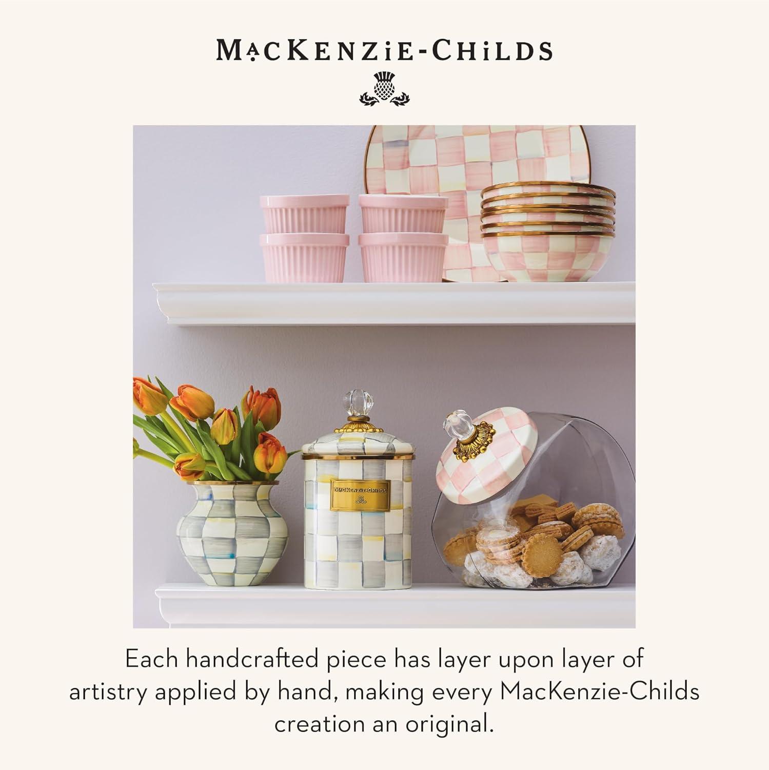 image:imageMACKENZIECHILDS Everyday Bowl Serving Bowl for Entertaining Small PurpleandWhite Violet CheckRosy Check