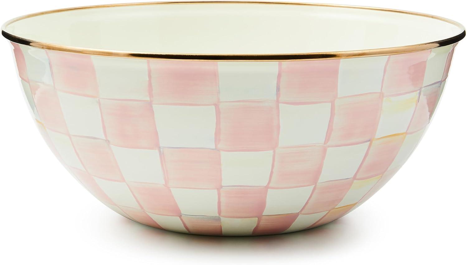 image:imageMACKENZIECHILDS Everyday Bowl Serving Bowl for Entertaining Small PurpleandWhite Violet CheckRosy Check