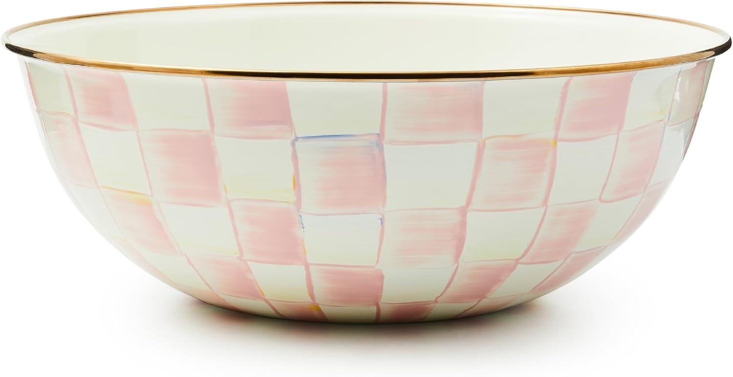 image:imageMACKENZIECHILDS Everyday Bowl Serving Bowl for Entertaining Small PurpleandWhite Violet CheckRosy Check