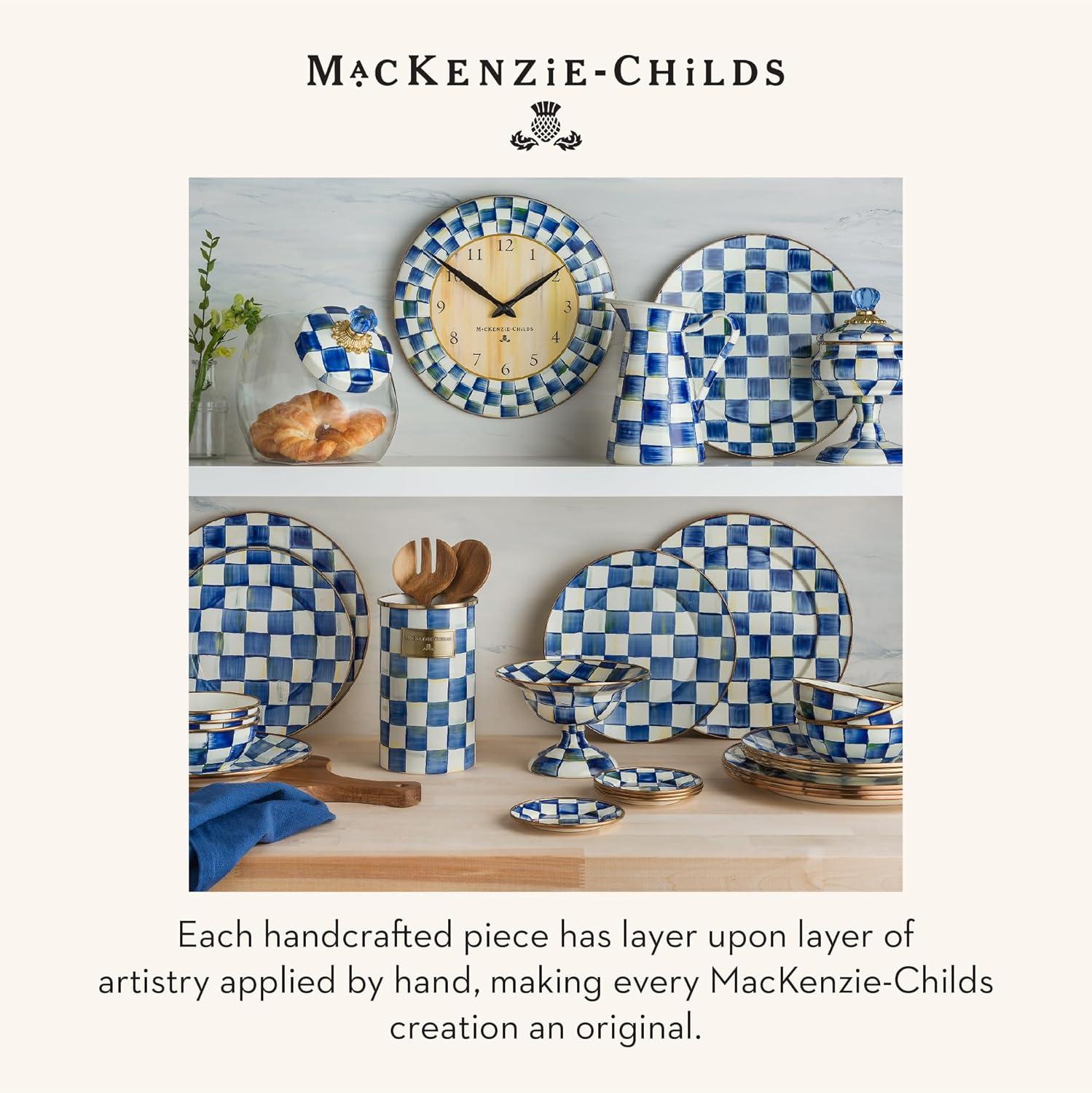 image:imageMACKENZIECHILDS Everyday Bowl Serving Bowl for Entertaining Small PurpleandWhite Violet CheckRoyal Check