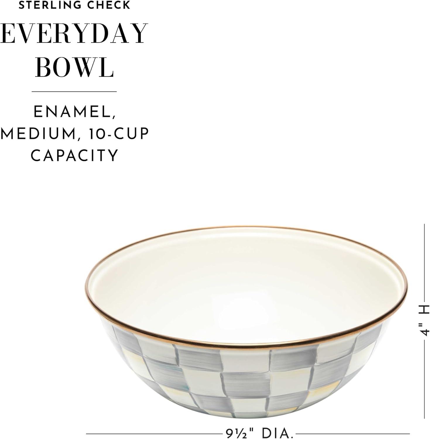 image:imageMACKENZIECHILDS Everyday Bowl Serving Bowl for Entertaining Small PurpleandWhite Violet CheckSterling Check
