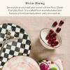 MACKENZIE-CHILDS Everyday Bowl, Serving Bowl for Entertaining, Small, Purple-and-White Violet Check(Rosy Check)