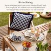 MACKENZIE-CHILDS Everyday Bowl, Serving Bowl for Entertaining, Small, Purple-and-White Violet Check(Royal Check)