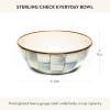 MACKENZIE-CHILDS Everyday Bowl, Serving Bowl for Entertaining, Small, Purple-and-White Violet Check(Sterling Check)