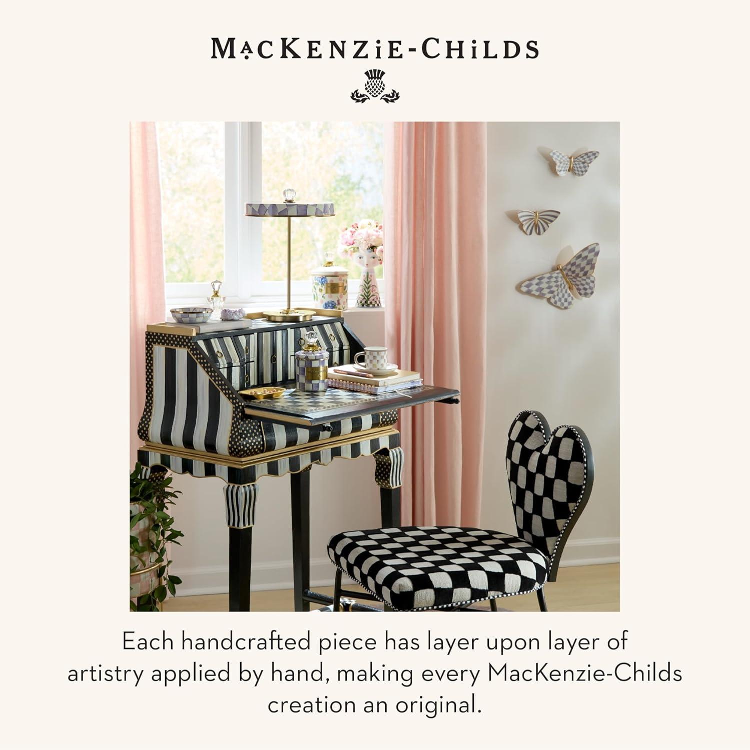 image:imageMACKENZIECHILDS Butterfly Hanging Butterfly Wall Decor PurpleandWhite Violet CheckViolet Check