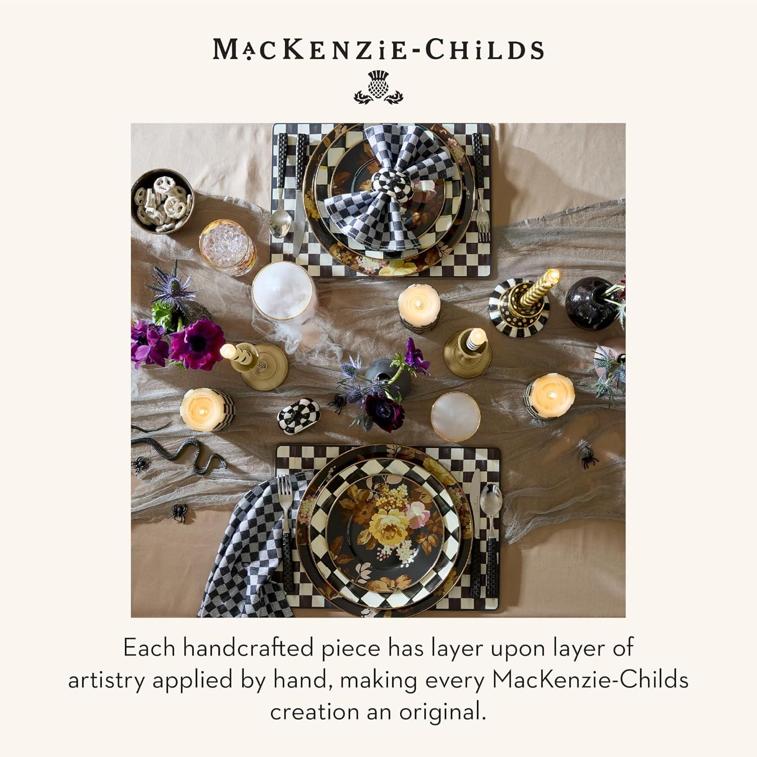 image:imageMACKENZIECHILDS Set of 4 CorkBack Placemats HardFinish Table Mats Violet CheckCourtly Check