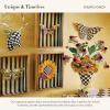 MACKENZIE-CHILDS Butterfly, Hanging Butterfly Wall Decor, Purple-and-White Violet Check(Courtly Check)