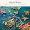 MACKENZIE-CHILDS Butterfly, Hanging Butterfly Wall Decor, Purple-and-White Violet Check(Courtly Check)