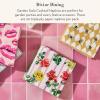 MACKENZIE-CHILDS Pack of 20 Cocktail Paper Napkins, Decorative Napkins for Parties, Purple-and-White Violet Check(Garden Gala)