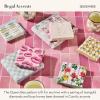 MACKENZIE-CHILDS Pack of 20 Cocktail Paper Napkins, Decorative Napkins for Parties, Purple-and-White Violet Check(Queen Bee)