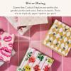 MACKENZIE-CHILDS Pack of 20 Cocktail Paper Napkins, Decorative Napkins for Parties, Purple-and-White Violet Check(Queen Bee)
