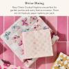 MACKENZIE-CHILDS Pack of 20 Cocktail Paper Napkins, Decorative Napkins for Parties, Purple-and-White Violet Check(Rosy Check)