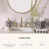 MACKENZIE-CHILDS Violet Check Capiz Vanity Tray(Courtly Check)