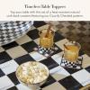 MACKENZIE-CHILDS Violet Check Cork Back Coasters, Set of 4(Courtly Checked)