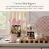 MACKENZIE-CHILDS Violet Check Cork Back Coasters, Set of 4(Rosy Check)