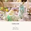 MACKENZIE-CHILDS Violet Check Standing Bunny Figurine(Aqua Check)