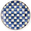 MACKENZIE-CHILDS Enamel Charger Plate, Charger Decoration Plate for Dinner or Home Decor, 12 Inches, Purple-and-White Violet Check(Royal Check)
