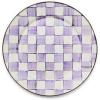 MACKENZIE-CHILDS Enamel Charger Plate, Charger Decoration Plate for Dinner or Home Decor, 12 Inches, Purple-and-White Violet Check(Violet Check)