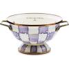 MACKENZIE-CHILDS Enamel Colander, Decorative Kitchen Strainer, Large, Purple-and-White Violet Check(Violet Check)