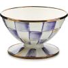 MACKENZIE-CHILDS Enamel Ice Cream Bowl, Serving Bowl for Entertaining, 2-Cup Capacity, Purple-and-White Violet Check(Violet Check)