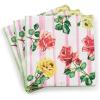 MACKENZIE-CHILDS Pack of 20 Cocktail Paper Napkins, Decorative Napkins for Parties, Purple-and-White Violet Check(Garden Gala)