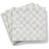 MACKENZIE-CHILDS Pack of 20 Cocktail Paper Napkins, Decorative Napkins for Parties, Purple-and-White Violet Check(Sterling Check)