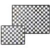 MACKENZIE-CHILDS Set of 2 Tempered Glass Cutting Boards, Countertop Cutting Boards, Purple-and-White Violet Check(Courtly Check)