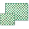 MACKENZIE-CHILDS Set of 2 Tempered Glass Cutting Boards, Countertop Cutting Boards, Purple-and-White Violet Check(Emerald Check)