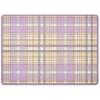 MACKENZIE-CHILDS Set of 4 Cork-Back Placemats, Hard-Finish Table Mats, Violet Check(Lavender Tartan)