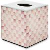 MACKENZIE-CHILDS Violet Check Glass Boutique Tissue Cover(Rosy Check)