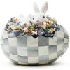 MACKENZIE-CHILDS Violet Check Peekaboo Egg Figurine(Multicolor)
