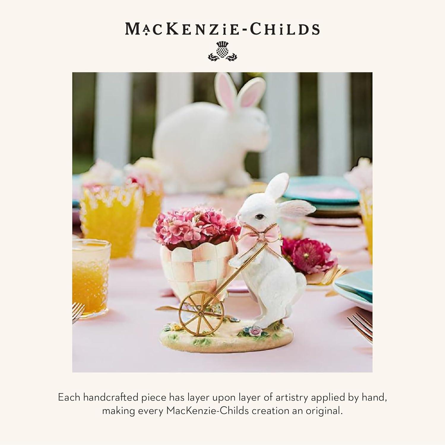 image:imageMACKENZIECHILDS Egg Cart Figurine Spring Decor Rosy Meadow Bunny