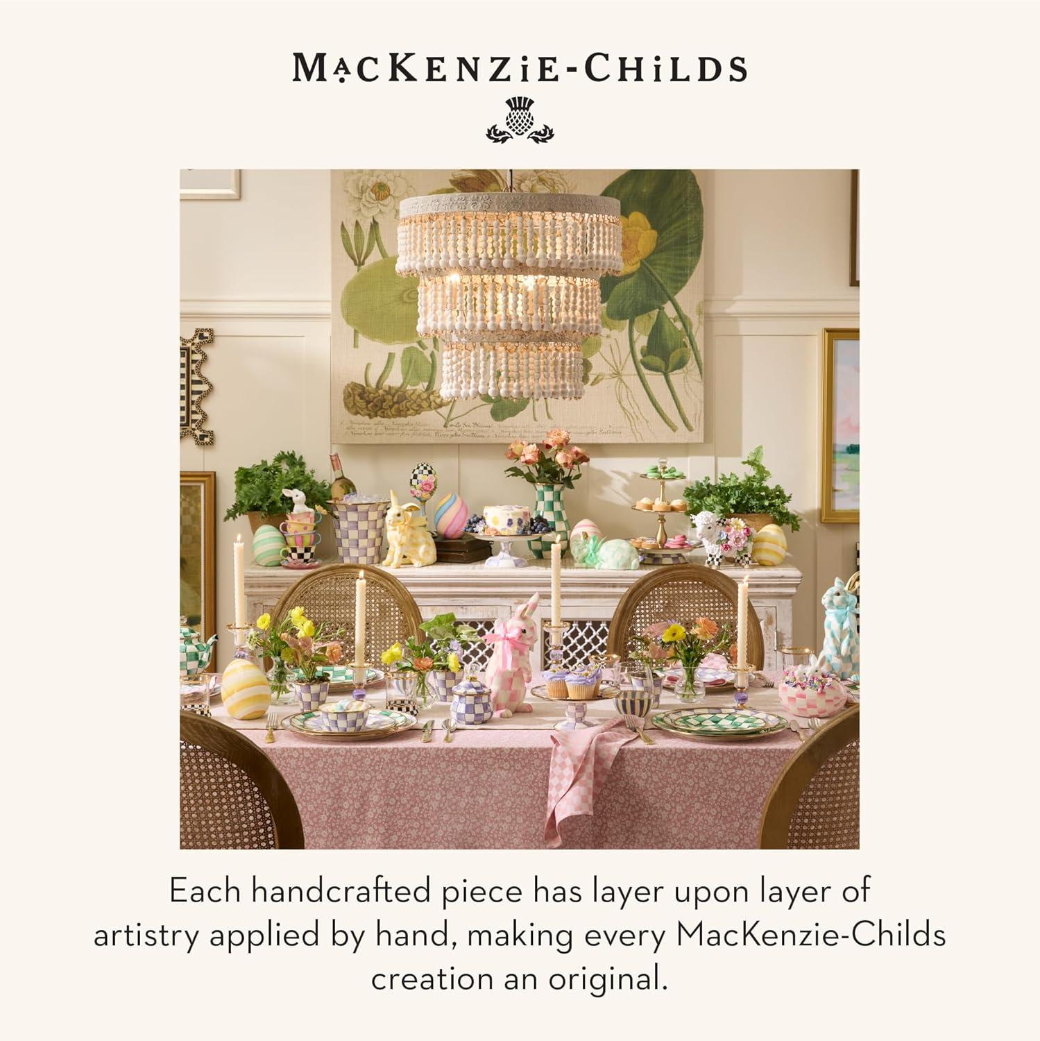 image:imageMACKENZIECHILDS Violet Check Small Egg FigurineCourtly Check
