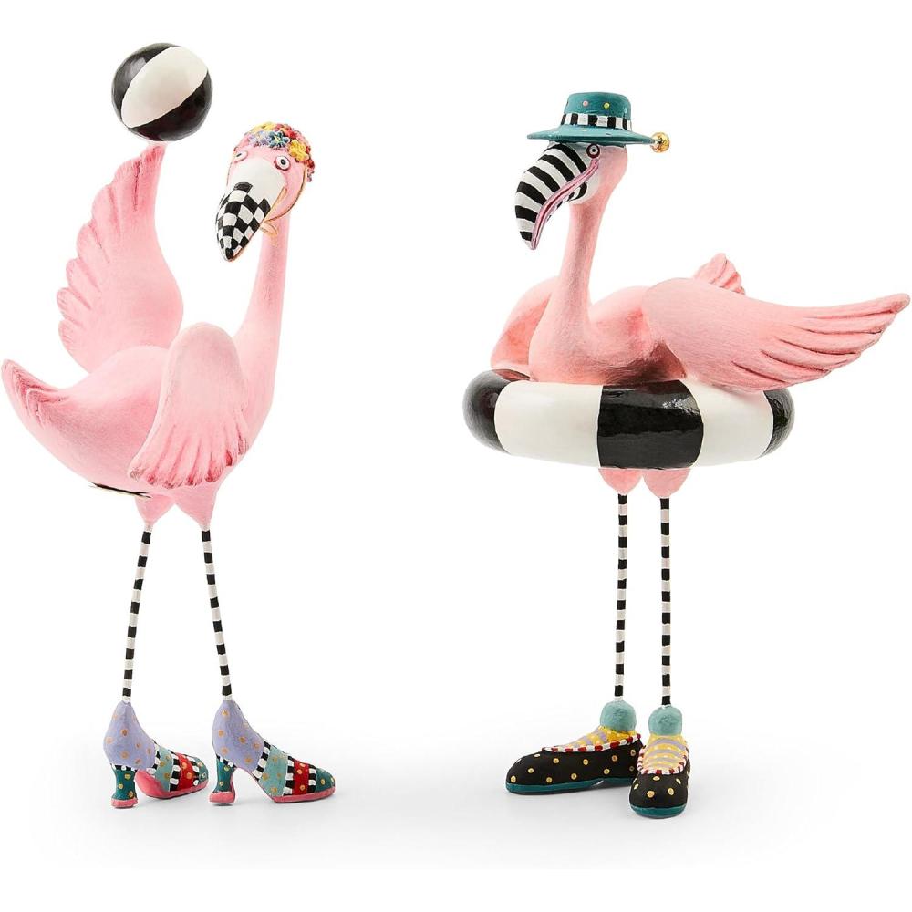 image:imageMACKENZIECHILDS Patience Brewster Mini Figures Handmade Spring Bird Decor Sheila and Sheldon Flamingo