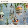 MACKENZIE-CHILDS Birdhouse, Decorative Metal Birdhouse for Outdoors, Check It Out