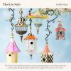 MACKENZIE-CHILDS Birdhouse, Decorative Metal Birdhouse for Outdoors, Flyer’s Folly
