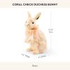 MACKENZIE-CHILDS Coral Check Duchess Bunny Figurine