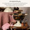 MACKENZIE-CHILDS Enamel Compote, Pedestal Serving Dish or Decorative Bowl, Small, Purple-and-White Violet Check(Brown Wild Rose)